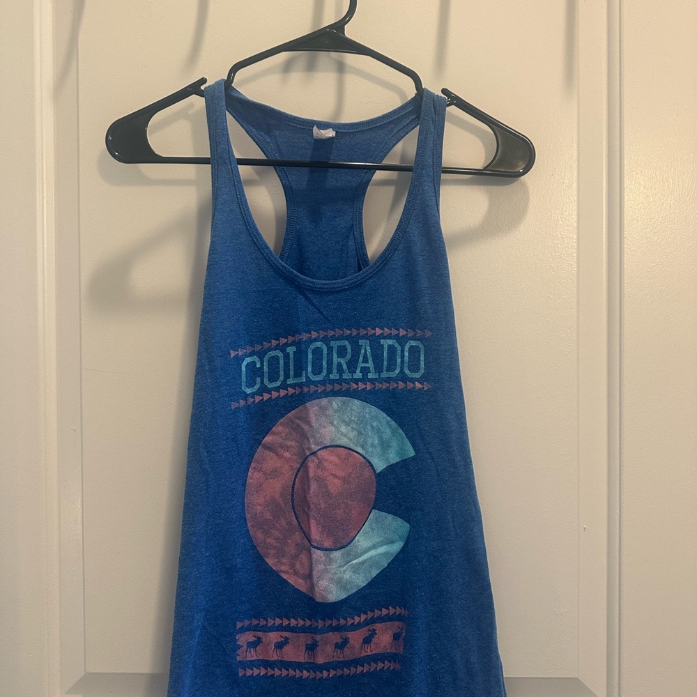 Blue Colorado Tank Top
